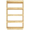 vidaXL Estantería/divisor de espacios madera maciza pino 80x35x135 cm