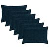 vidaXL Funda de almohada 6 uds. HOUTEN Azul marino 50 x 80 cm