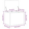 vidaXL Caja de Almacenamiento Roble artisan 60 x 42 x 46 cm