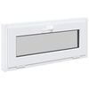 vidaXL Color interno de ventana de s&oacute;tano blanco RISOR 90 x 40 cm