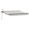 vidaXL Toldo Retr&aacute;ctil El&eacute;ctrico Gris claro y blanco. 5 x 3,5 m