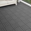 vidaXL Tile de Decking Dise&ntilde;o 3D 11 pcs Negro 30 x 30 cm WPC