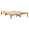 vidaXL Estructura de cama sin colch&oacute;n 140x200 cm madera maciza roble