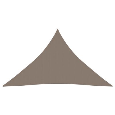 vidaXL Toldo de vela triangular tela Oxford gris taupe 4x5x5 m