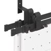 vidaXL Kit de herrajes para puertas correderas acero negro 366 cm