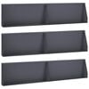 vidaXL Muro de Contenci&oacute;n 6 uds. 100 x 12 x 50 cm Acero Gris antracita