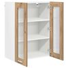 vidaXL Mueble colgante con puerta Riga Roble artesanal 60 x 31 x 80 cm