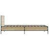 vidaXL Estructura cama madera ingenier&iacute;a metal roble Sonoma 90x200 cm