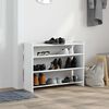 vidaXL Zapatero madera contrachapada blanco 80x25x62 cm