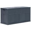 vidaXL Caja de almacenamiento de jard&iacute;n 320 L negro