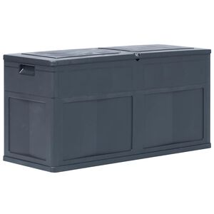 vidaXL Caja de almacenamiento de jard&iacute;n 320 L negro