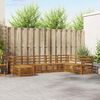 vidaXL Juegos de sof&aacute;s 8 pcs Natural Madera de Acacia S&oacute;lida
