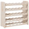 vidaXL Botellero madera maciza de pino 67,5x25x60 cm