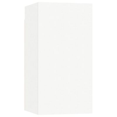 vidaXL Muebles para TV 2 uds madera contrachapada blanco 30,5x30x60 cm