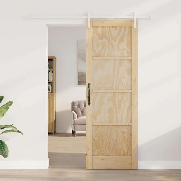 vidaXL Puerta Corredera ORKDAL Marr&oacute;n 73,5 x 211 cm