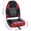 vidaXL Silla de barco con respaldo alto plegable 39x43x58 cm