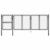 vidaXL Puerta de jard&iacute;n de acero 400 x 125 cm antracita
