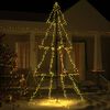 vidaXL &Aacute;rbol de Navidad 360 luces LED interior y exterior 143x250 cm