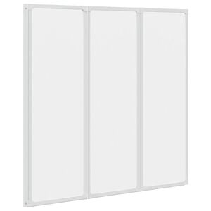 vidaXL Mampara de ducha con 3 paneles plegables, 117 x 120 cm