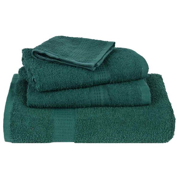 vidaXL Toallas de ba&ntilde;o 2 uds verde 100x150 cm 360 gsm 100% algod&oacute;n
