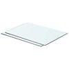 vidaXL Estantes 2 unidades panel de vidrio transparente 50x30 cm