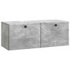 vidaXL Mueble de TV de pared 78,5 x 31 x 30 cm Gris Hormig&oacute;n