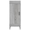 vidaXL Aparador alto madera contrachapada gris Sonoma 34,5x34x180 cm
