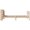 vidaXL Estructura de cama con cabecero madera maciza pino 75x190 cm