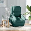 vidaXL Sillón eléctrico reclinable elevable de tela verde oscuro