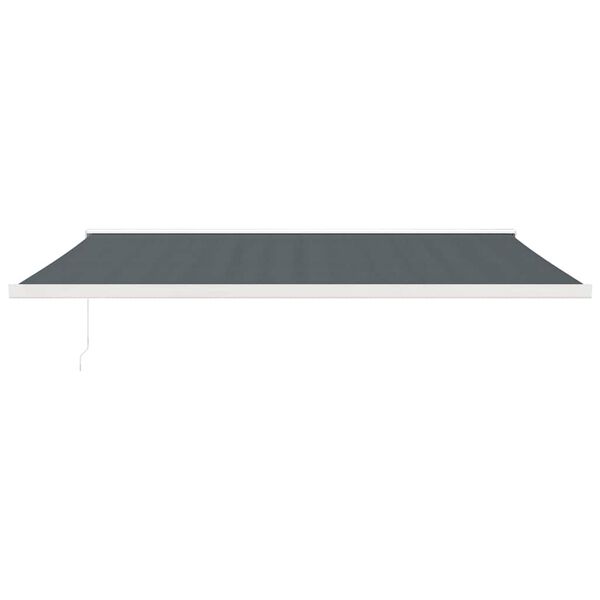 vidaXL Toldo retr&aacute;ctil aluminio y tela gris antracita 5x3 m