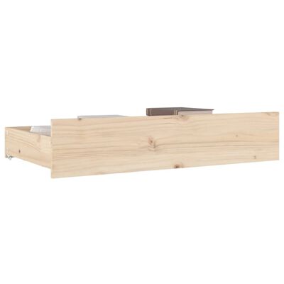 vidaXL Cajones de cama 4 unidades madera maciza de pino