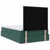 vidaXL Cama con almacenamiento y LED Verde oscuro 120 x 200 cm