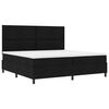 vidaXL Cama tipo Box Spring con colch&oacute;n Negro 200 x 200 cm tela