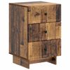 vidaXL Armario de Noche con caj&oacute;n Madera envejecida 43 x 41 x 66,5 cm