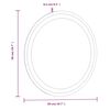 vidaXL Espejo de ba&ntilde;o LED redondo 50 cm