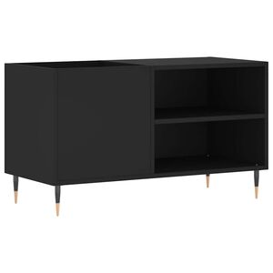 vidaXL Mueble de discos madera de ingenier&iacute;a negro 85x38x48 cm