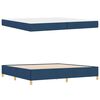 vidaXL Estructura de cama con colch&oacute;n Azul 200 x 200 cm tela