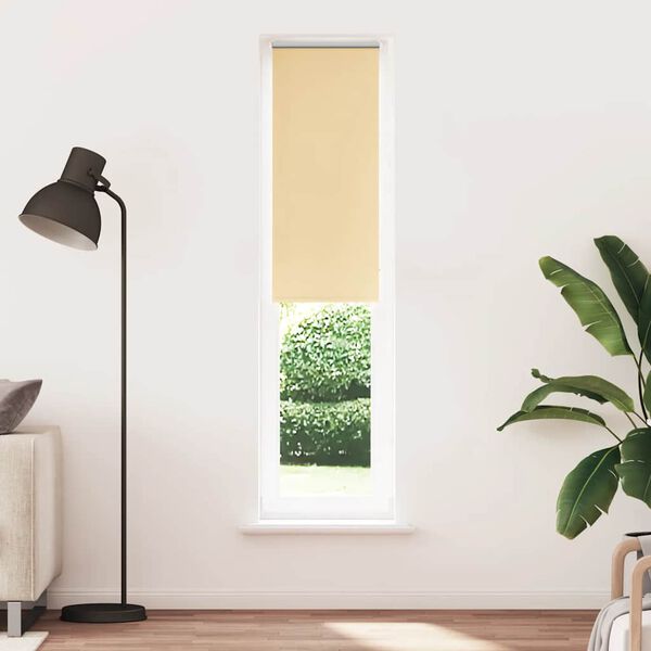 vidaXL Estor Enrollable Opaco Beige 60x210 cm Tela Ancho 55,7 cm