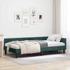 vidaXL Estructura de cama en esquina Verde oscuro 90 cm x 190 cm