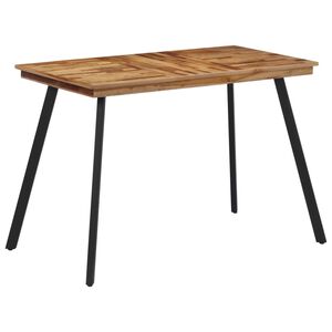 vidaXL Mesa de comedor madera maciza de teca 120x62x76 cm