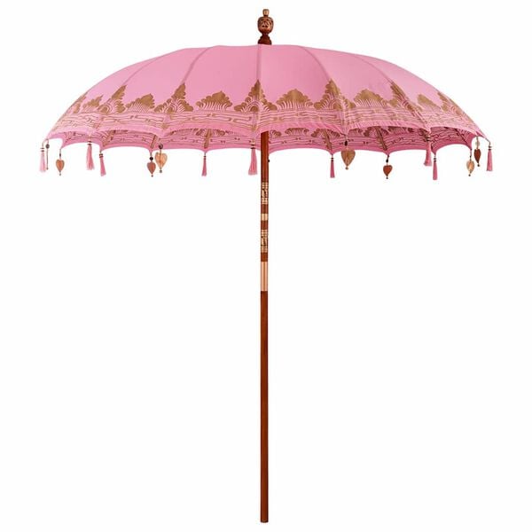 vidaXL Parasol Balin&eacute;s Rosa 215 x 215 x 260 cm Algod&oacute;n