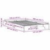 vidaXL Estructura de cama Natural 120 x 200 cm Madera de pino macizo