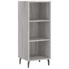 vidaXL Aparador de madera de ingenier&iacute;a gris Sonoma 34,5x32,5x90 cm