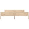 vidaXL Estructura de cama sin colch&oacute;n madera maciza de pino 200x200 cm