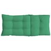 vidaXL Cojines de silla con respaldo alto 2 uds tela Oxford verde