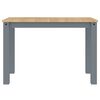 vidaXL Mesa de comedor Panama madera maciza de pino gris 117x60x75 cm