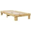 vidaXL Estructura de cama sin colch&oacute;n 100x200 cm madera maciza roble