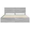 vidaXL Estructura de cama Gris Sonoma 200 x 200 cm Madera Ingenieril