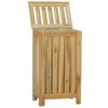vidaXL Cesto de la ropa sucia madera maciza de teca 35x25x60 cm