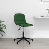 vidaXL Silla de comedor giratoria de terciopelo verde oscuro